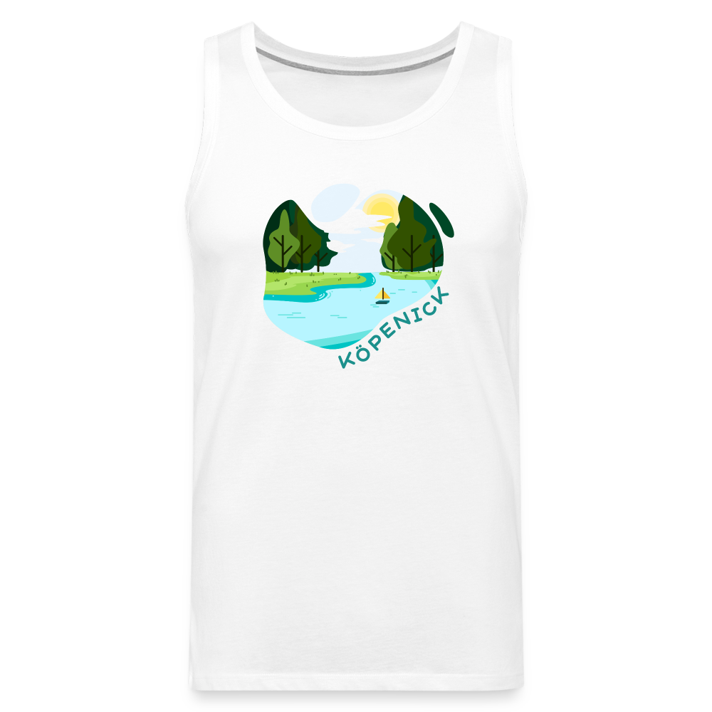 Köpenick am Wasser - Männer Premium Tank Top - Weiß