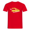Die U-Bahn kommt - Männer Premium T-Shirt - Rot