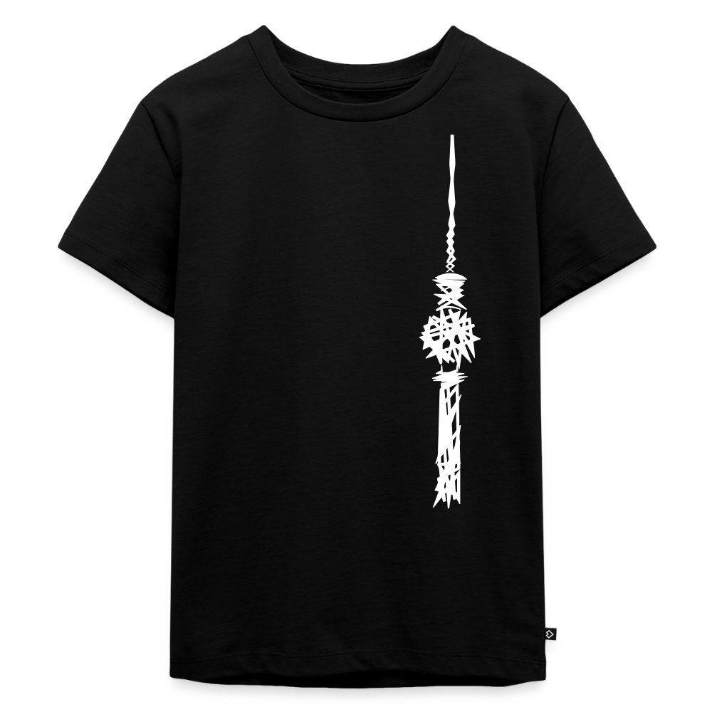 Fernsehturm Zick zack - Kinder Premium T-Shirt - Schwarz