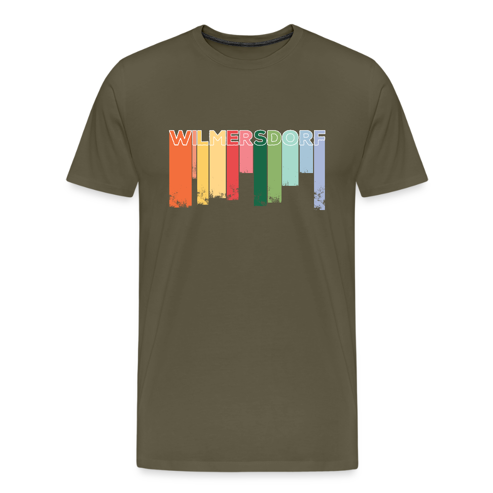 Wilmersdorf Regen - Männer Premium T-Shirt - Khaki