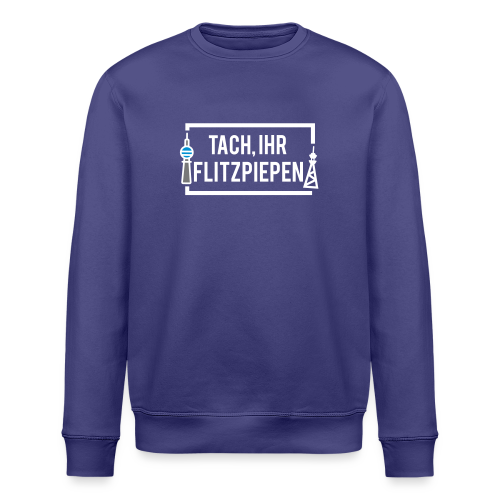 Tach ihr Flitzpiepen - Unisex Bio Sweatshirt - Dämmerung