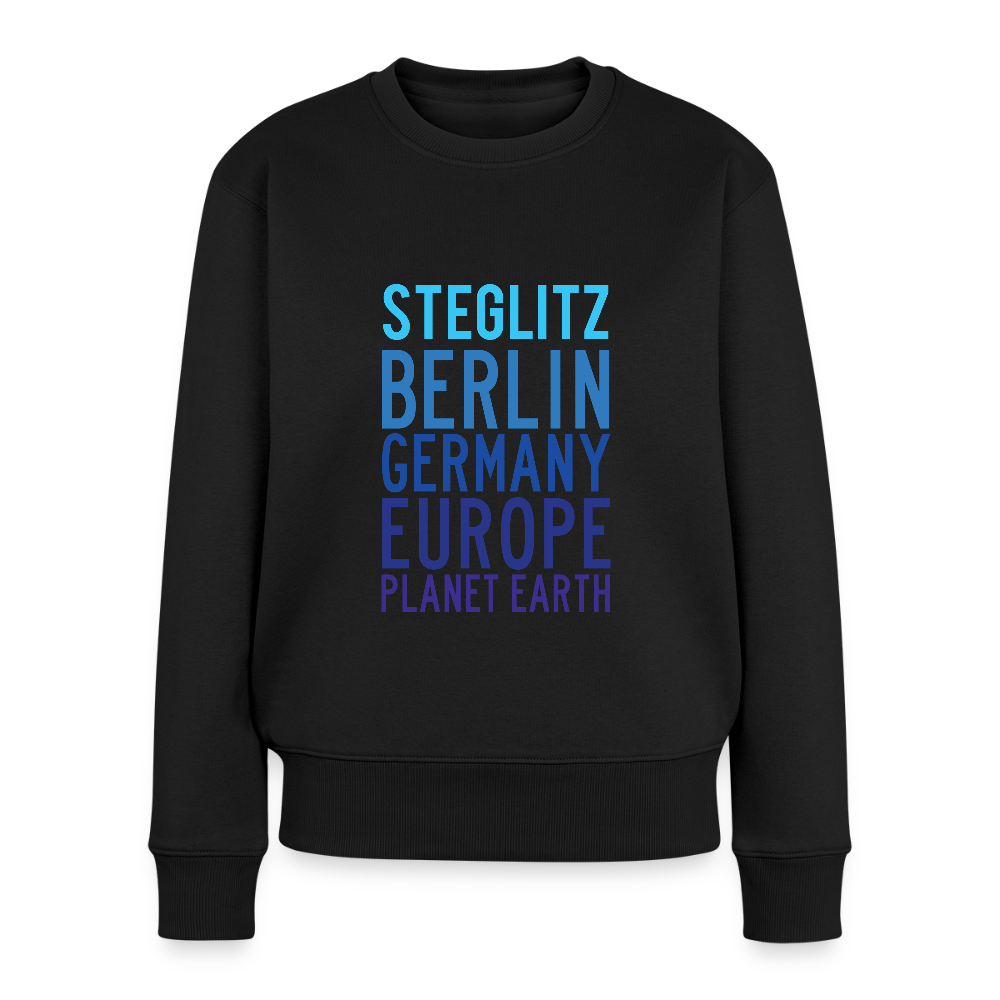 Steglitz Planet Earth - Frauen Premium Pullover - Schwarz