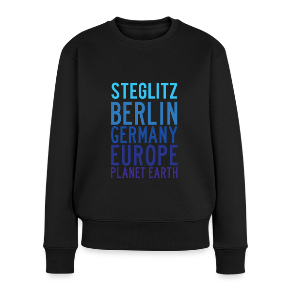 Steglitz Planet Earth - Frauen Premium Pullover - Schwarz