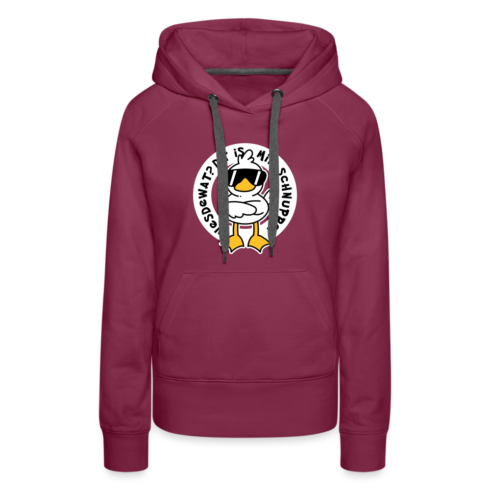 Wesdewat? - Frauen Premium Hoodie - Bordeaux