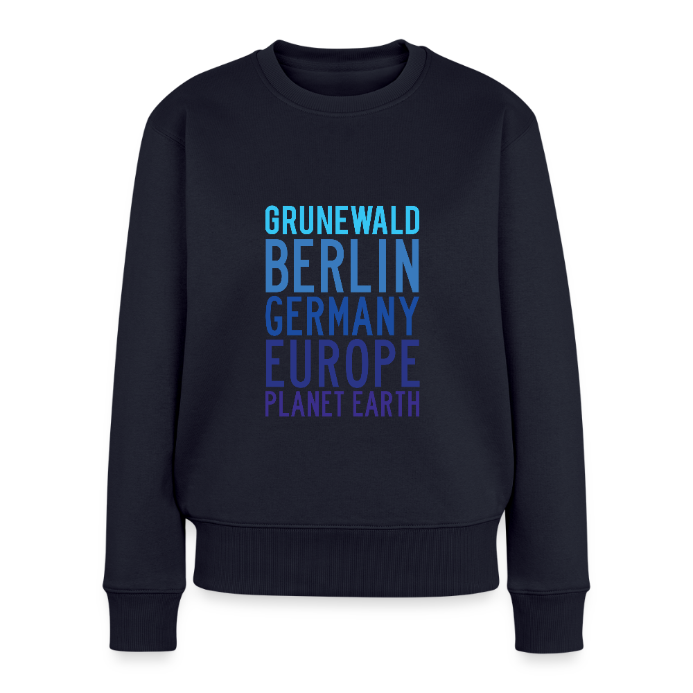 Grunewald Planet Earth - Frauen Premium Pullover - Navy