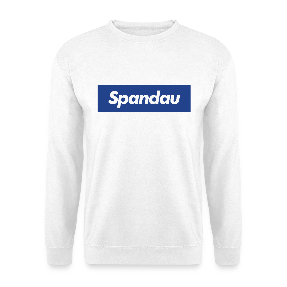 Spandau blau - Unisex Pullover - Weiß