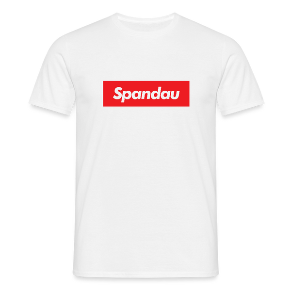 Spandau rot - Männer Premium T-Shirt - Weiß