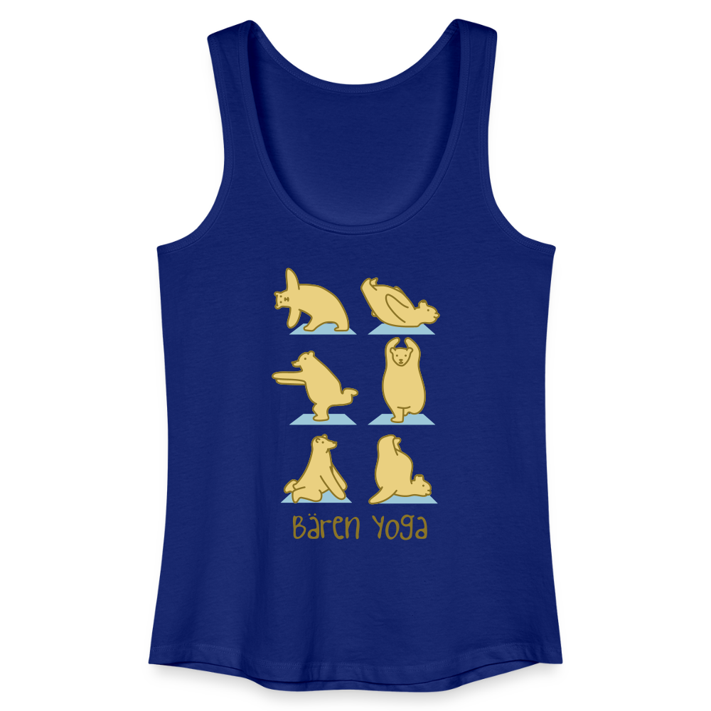 Bären Yoga - Frauen Bio Tank Top - Königsblau