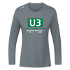 U3 - Frauen Sport Langarmshirt - Grau
