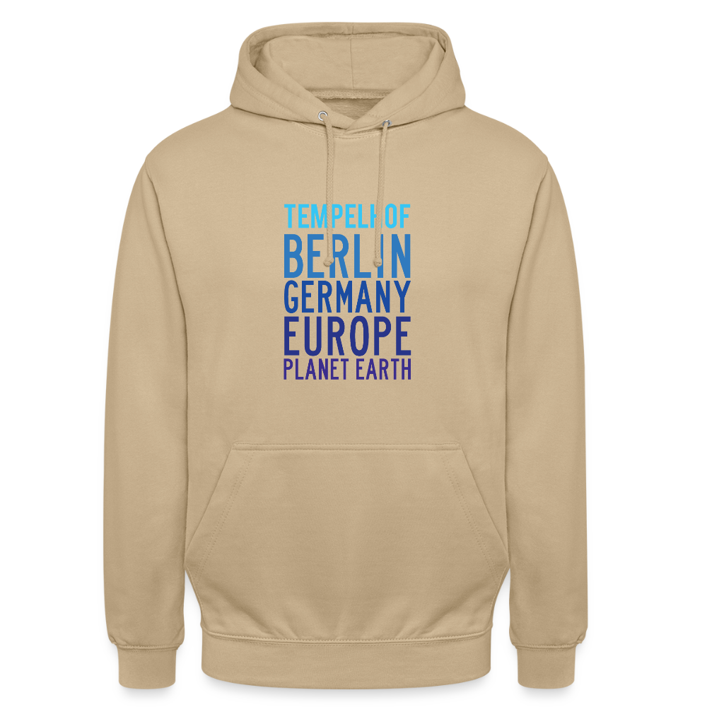 Tempelhof Planet Earth - Unisex Hoodie - Beige