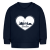 I love Berlin weiß - Baby Bio Pullover - Navy