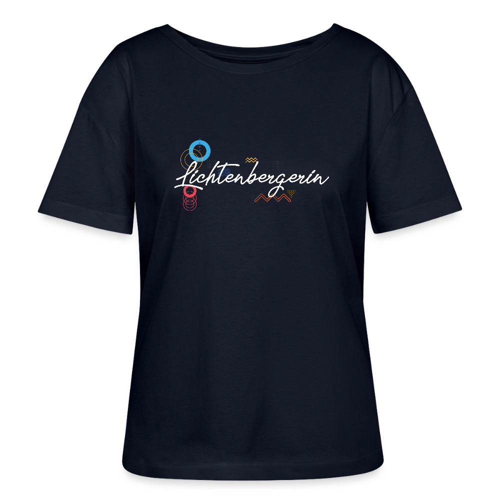 Lichtenbergerin - Relaxed Rundhals Frauen Bio-T-Shirt - Navy