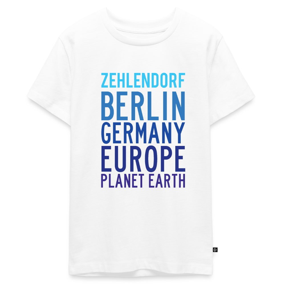 Zehlendorf Planet Earth - Teenager Premium T-Shirt - Weiß