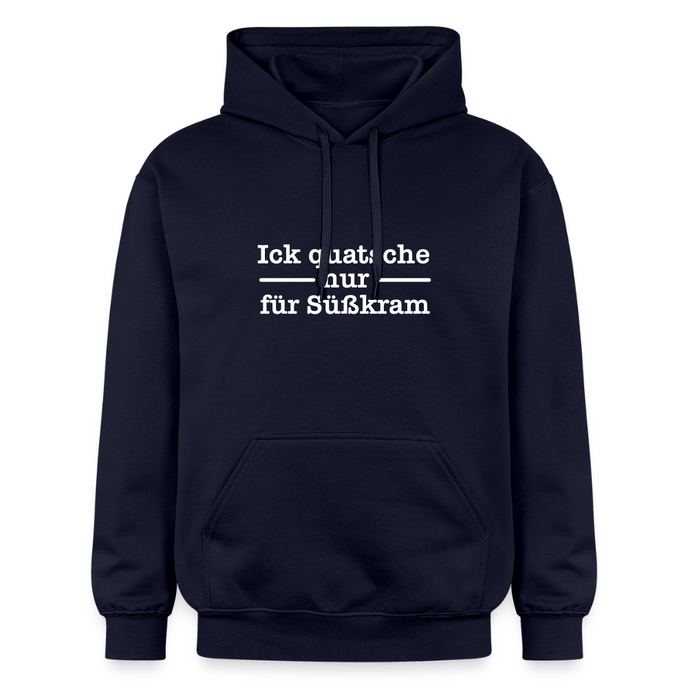 Ick quatsche nur für Süßkram - Hoodie - Navy