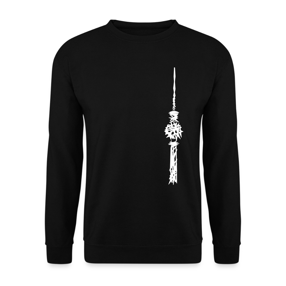 Fernsehturm Zick zack - Unisex Pullover - Schwarz