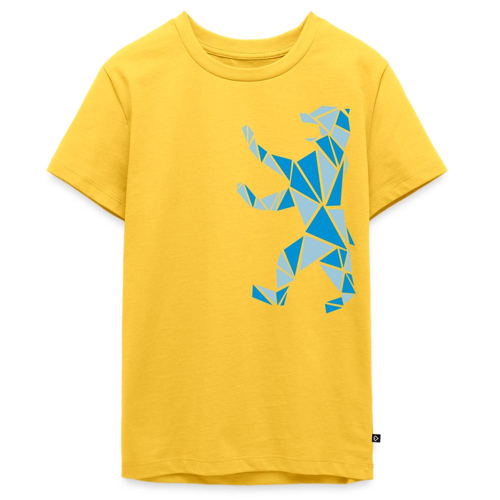 Berliner Bär Geometrie - Teenager Premium T-Shirt - Gelb