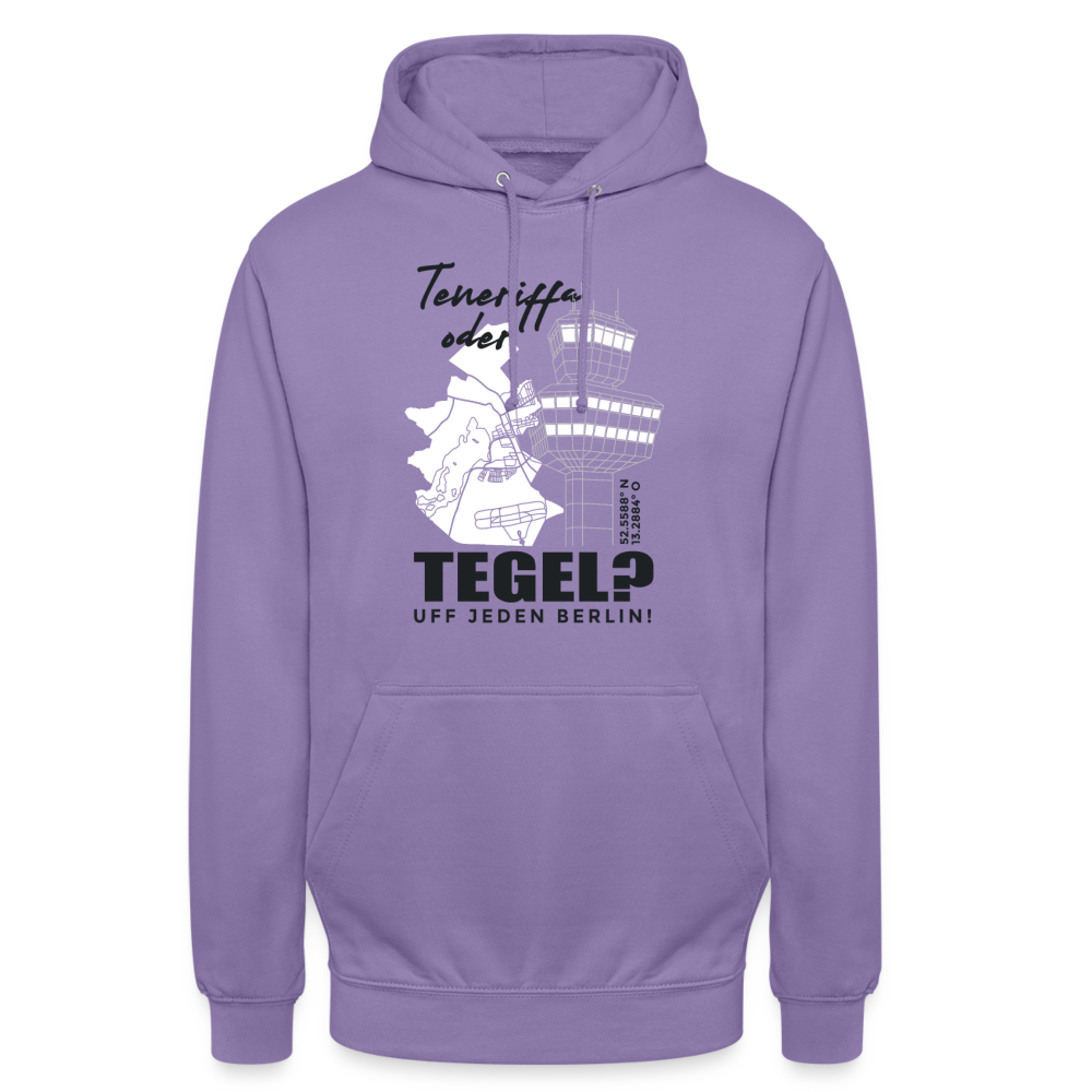 Teneriffa oder Tegel - Unisex Hoodie - Lavendel