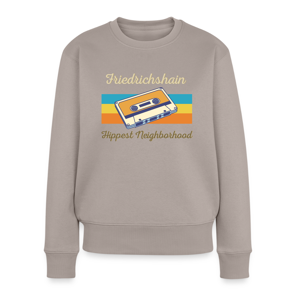 Friedrichshain Hippest Neighborhood - Frauen Premium Pullover - Taupe