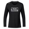 Tach ihr Flitzpiepen - Frauen Sport Langarmshirt - Schwarz