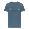 Westhafen - Männer Premium T-Shirt - Blaugrau