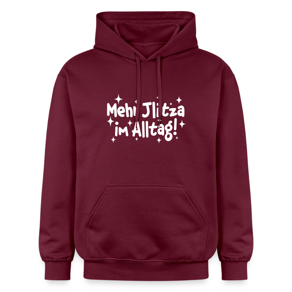 Mehr Jlitzer im Alltag! - Hoodie - Maroon