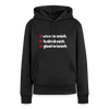 weesicknich, habicknich, gloobicknich - Frauen Premium Hoodie - Schwarz