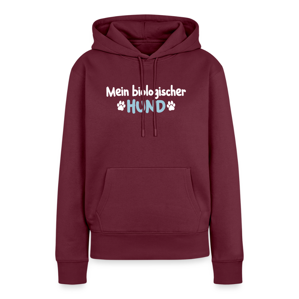 Mein biologischer Hund. - Frauen Premium Hoodie - Burgunderrot