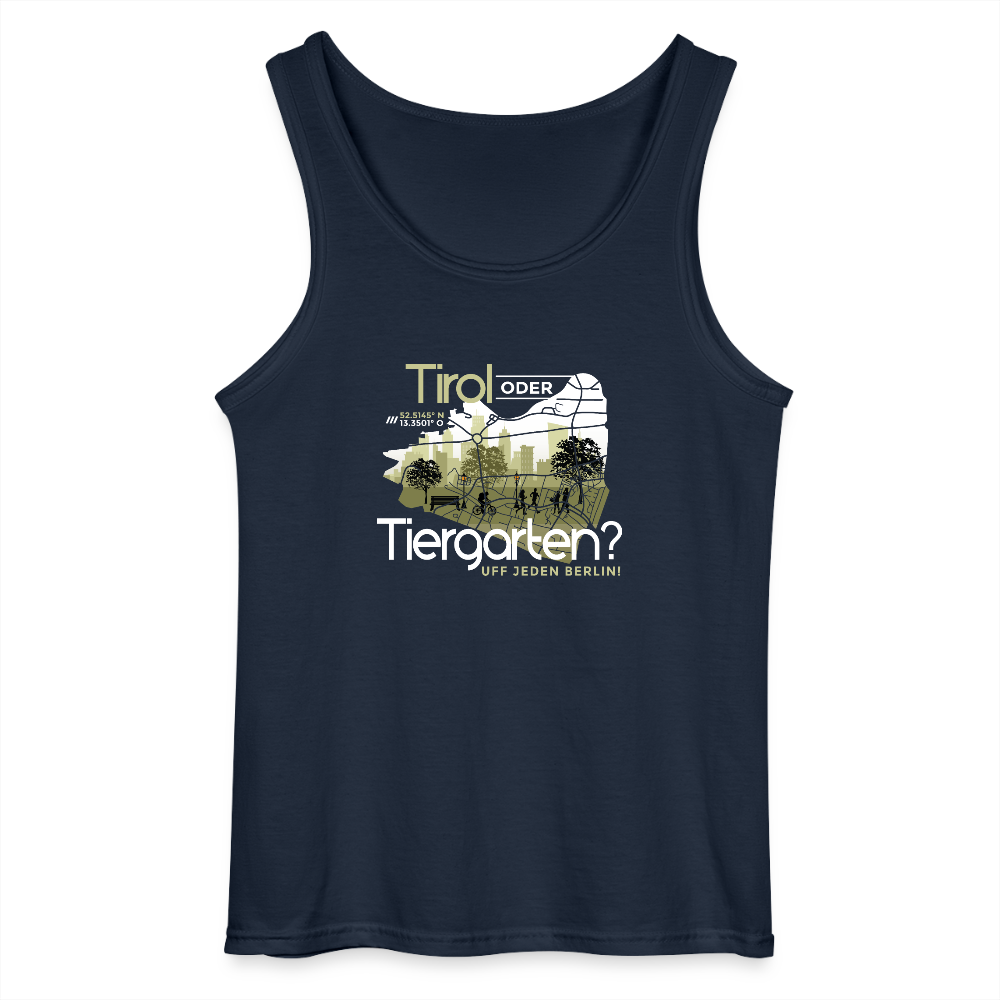 Tirol oder Tiergarten - Männer Tank Top - Navy