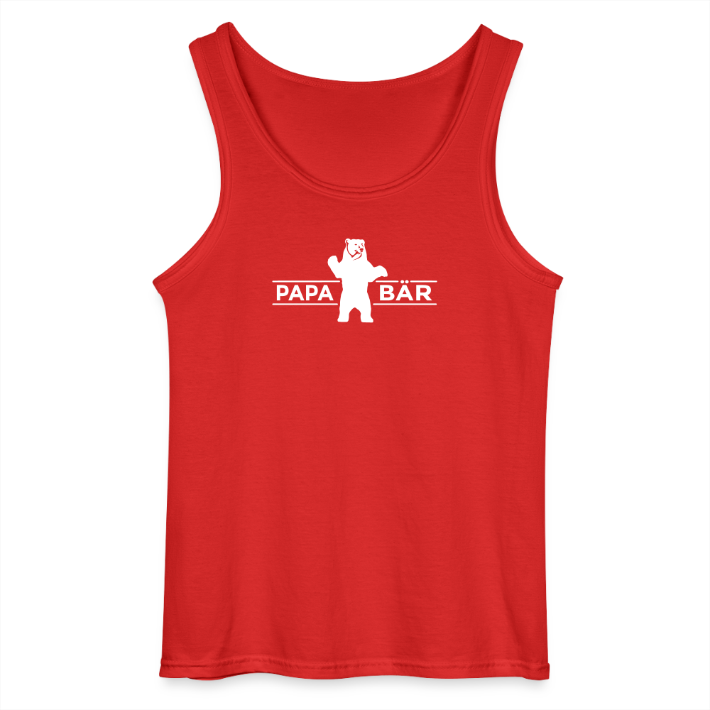 Papa Bär - Männer Tank Top - Rot