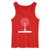 Funkturm im Fokus - Männer Tank Top - Rot
