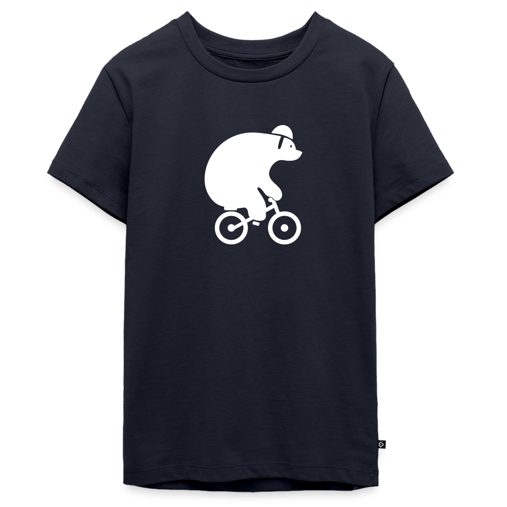 Fahrradbär - Teenager Premium T-Shirt - Navy