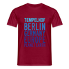 Tempelhof Planet Earth - Männer Premium T-Shirt - Ziegelrot
