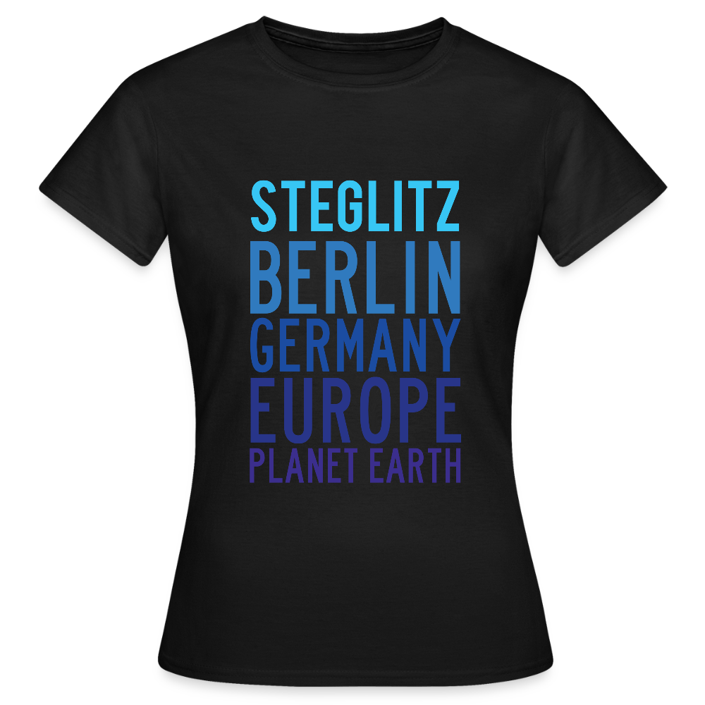 Steglitz Planet Earth - Frauen Premium T-Shirt - Schwarz
