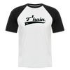 F'hain - Männer Baseball T-Shirt - Weiß/Schwarz