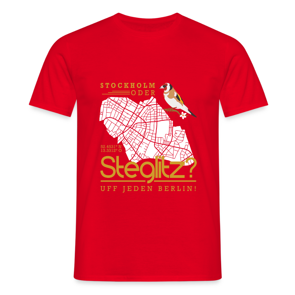 Stockholm oder Steglitz - Männer Premium T-Shirt - Rot