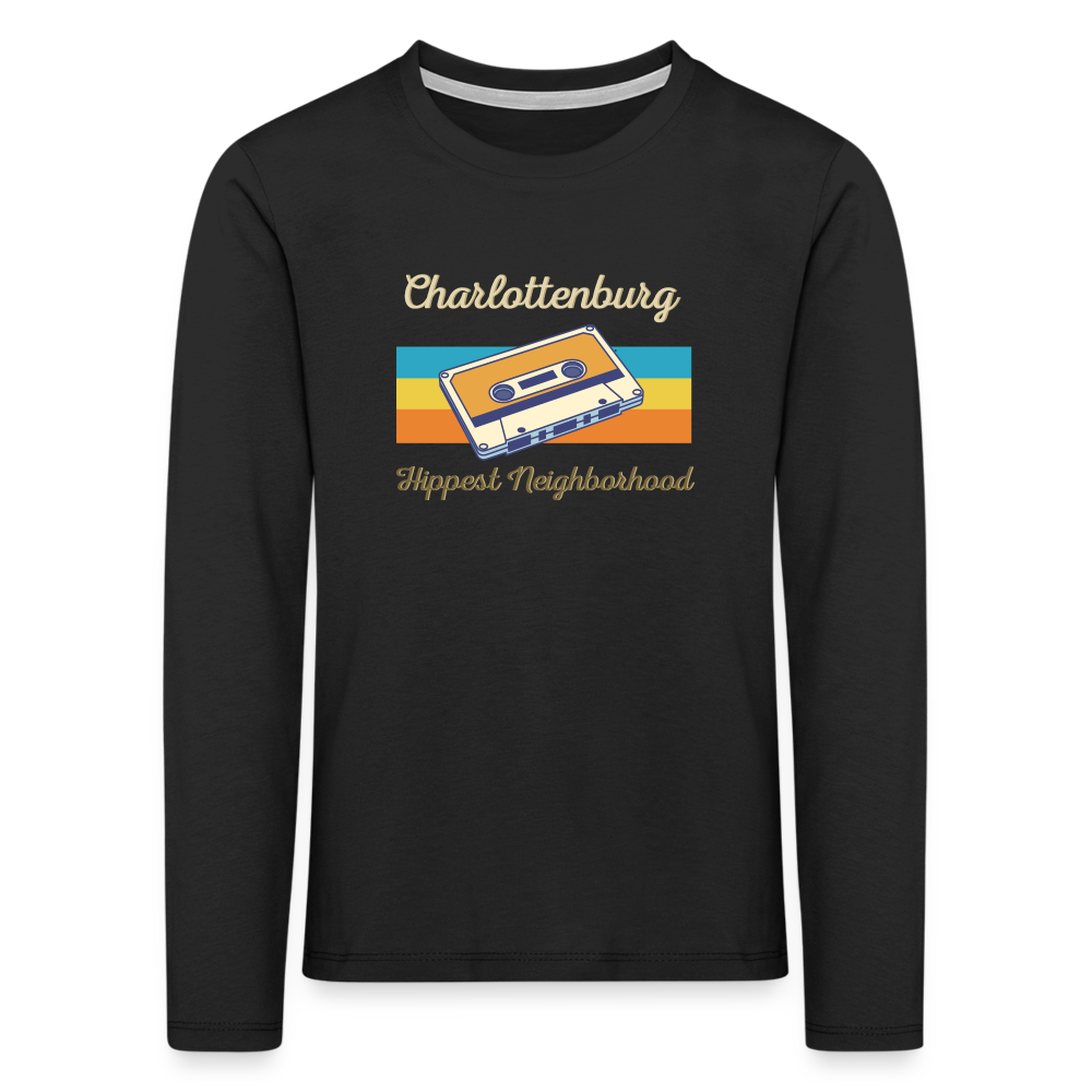 Charlottenburg Hippest Neighborhood - Kinder Langarmshirt - Schwarz
