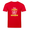 Lass Sonne rin, dit Jraue draußen! - Unisex Bio T-Shirt - Rot