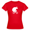 Fahrradbär - Frauen Premium T-Shirt - Rot