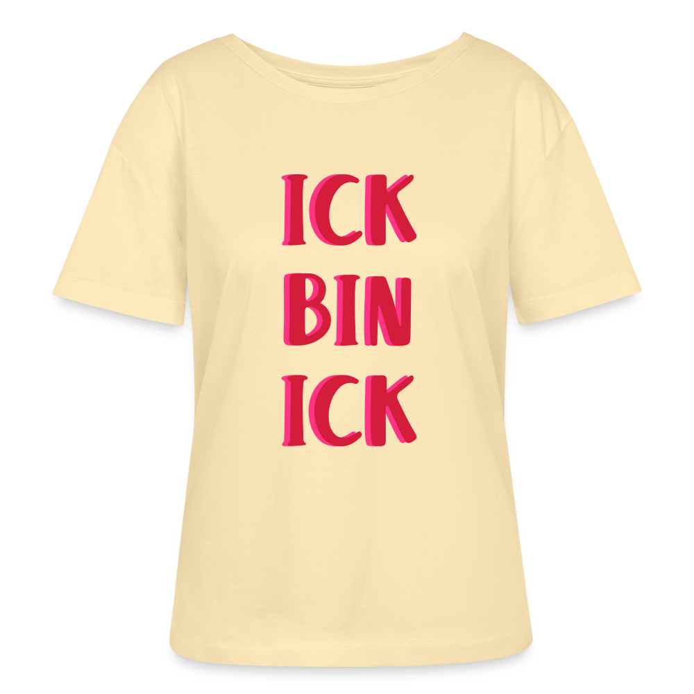 Ick bin Ick! - Relaxed Rundhals Frauen Bio-T-Shirt - Creme