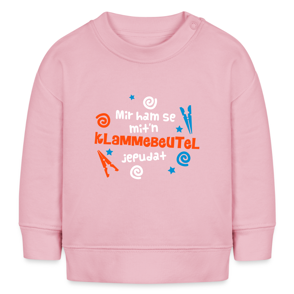 Mit'n Klammabeutel jepudat - Baby Bio Pullover - Hellrosa