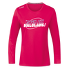 Mach ma’ halblang! - Frauen Sport Langarmshirt - dunkles Pink