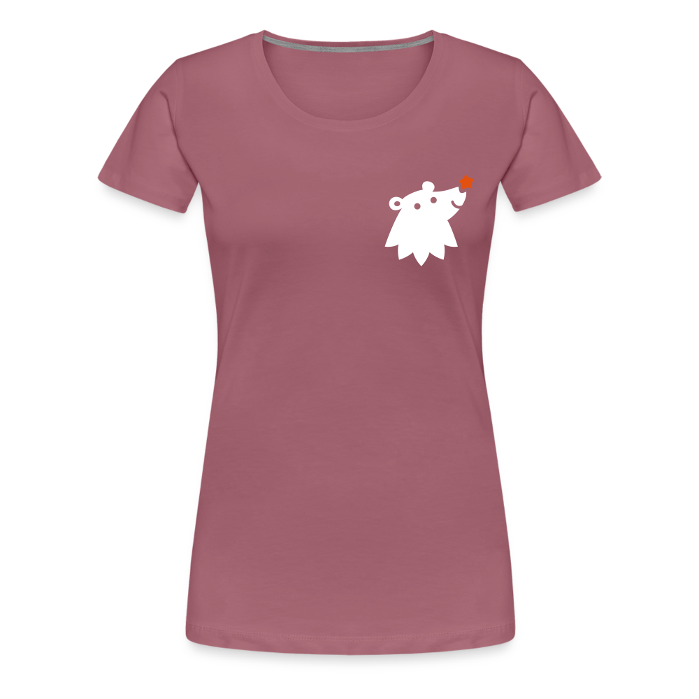 Schnauze Bär - Frauen Premium T-Shirt - Malve