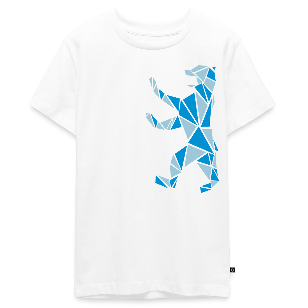 Berliner Bär Geometrie - Teenager Premium T-Shirt - Weiß