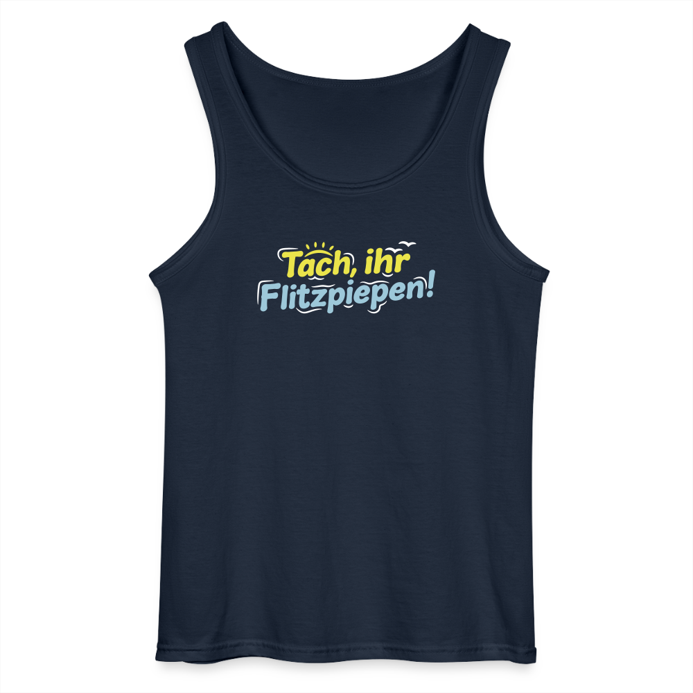Tach, ihr Flitzpiepen! - Männer Tank Top - Navy
