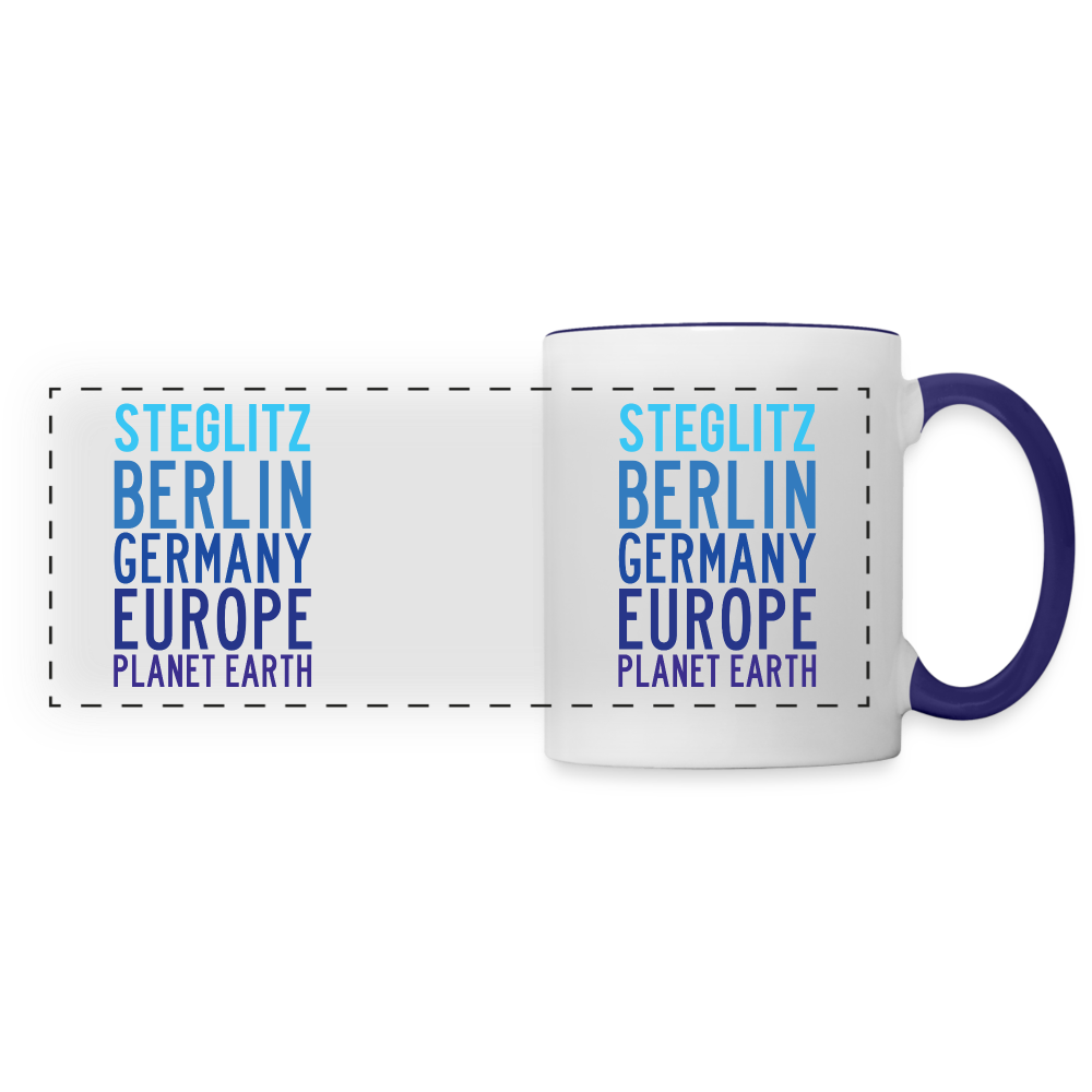 Steglitz Planet Earth - Tasse zweifarbig - Weiß/Kobaltblau