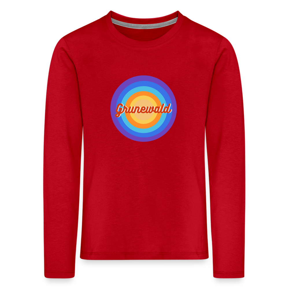 Grunewald Retro - Kinder Langarmshirt - Rot