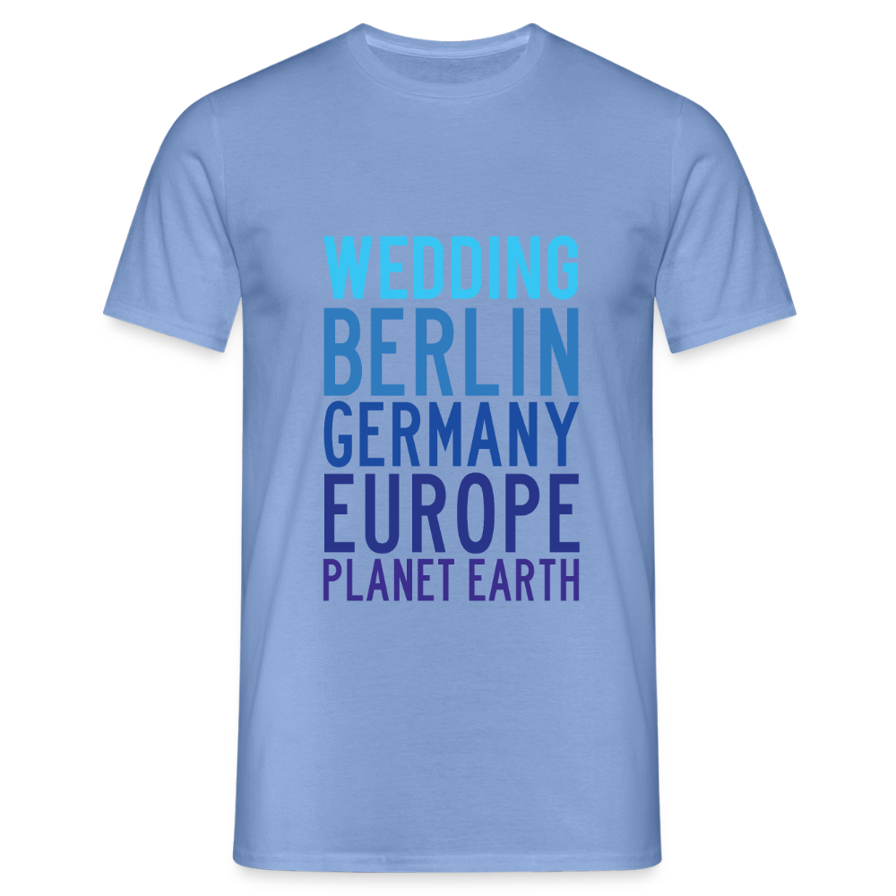 Wedding Planet Earth - Männer Premium T-Shirt - carolina blue
