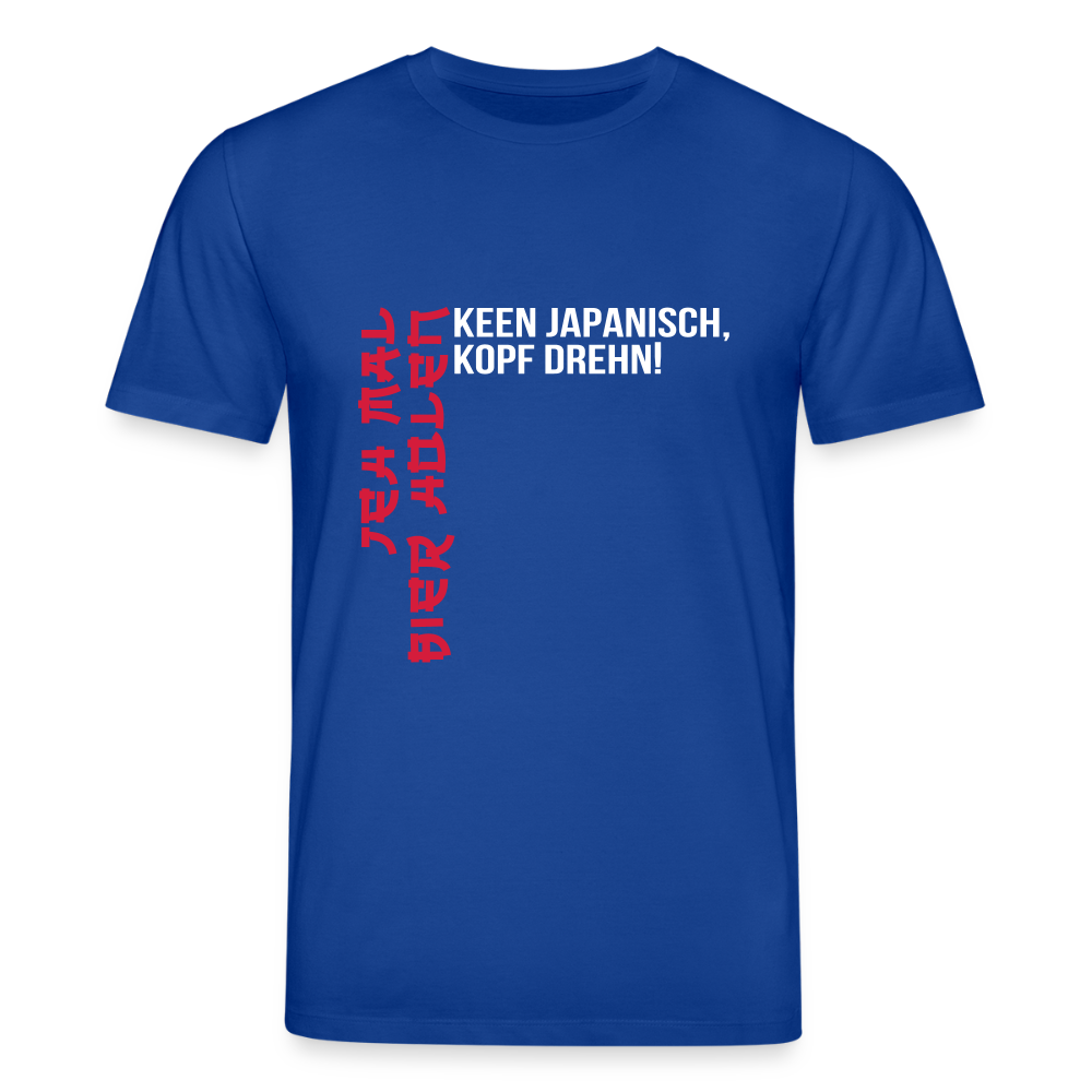 Jeh mal Bier holen! - Unisex Bio T-Shirt - Dunkelblau