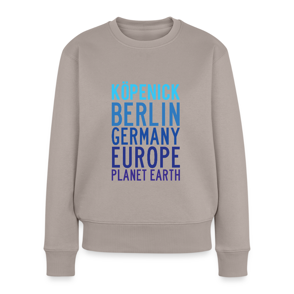 Köpenick Planet Earth - Frauen Premium Pullover - Taupe