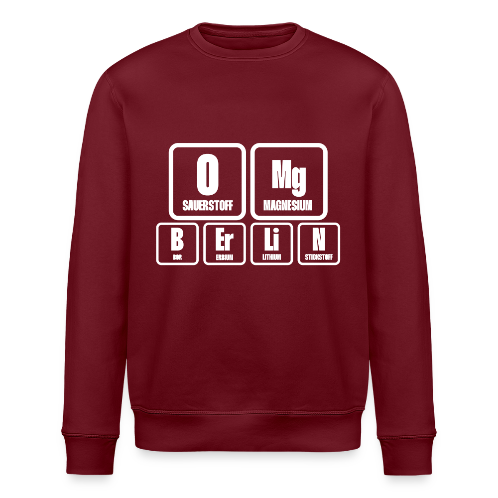 OMG Berlin - Unisex Bio Sweatshirt - Burgunderrot